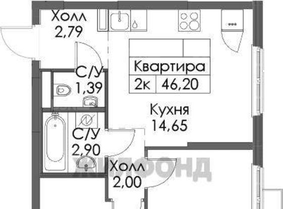 Продажа двухкомнатной квартиры - городской поселок Новоселье, Адмиралтейская улица, д.10 