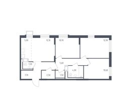 Продажа трехкомнатной квартиры в новостройке - Песочный п, жилой комплекс Курортный квартал, 582 