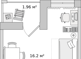 Продажа квартиры студии в новостройке - Ленинградская область, д. Новосаратовка, переулок Романтиков, дом 1 
