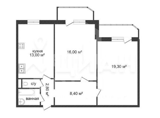 Продажа двухкомнатной квартиры - Ленинский проспект, д.76, корп.1 