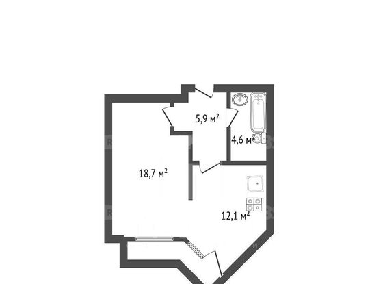 Продажа однокомнатной квартиры - Васенко улица, д.12 