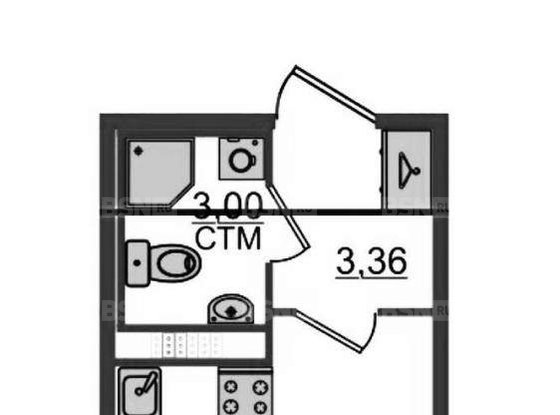 Продажа однокомнатной квартиры - поселок Стрельна, Стрельна п, д.1 