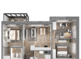 Продажа трехкомнатной квартиры в новостройке - г. Санкт-Петербург, 3-я Конная Лахта, участок 9, (северо-восточнее дома 45, литера Д по 3-ей Конной Лахте)
 