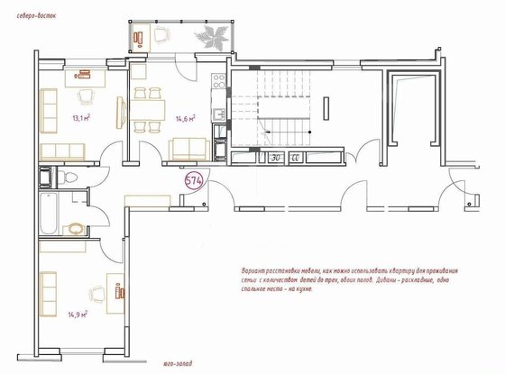 Продажа двухкомнатной квартиры - поселок Шушары, Школьная улица, д.17 