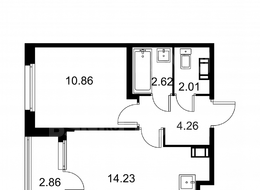 Продажа однокомнатной квартиры в новостройке - Загородная 