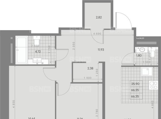 Продажа двухкомнатной квартиры в новостройке - Пионерская улица, д.53 