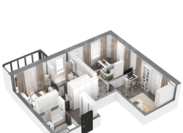 Продажа двухкомнатной квартиры в новостройке - г. Санкт-Петербург, 3-я Конная Лахта, участок 9, (северо-восточнее дома 45, литера Д по 3-ей Конной Лахте) 