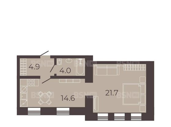 Продажа однокомнатной квартиры - Большая Подьяческая улица, д.1, корп.3 