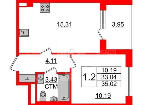 Продажа однокомнатной квартиры - поселок Стрельна, Константина Тимошинина ул, д.8 