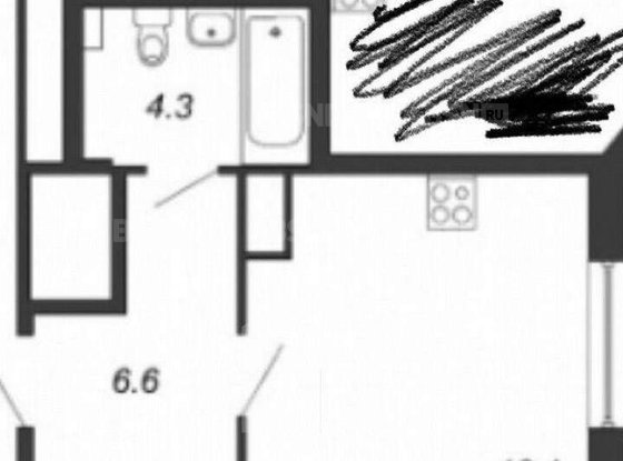 Продажа однокомнатной квартиры - Кушелевская дорога, д.6, корп.1 