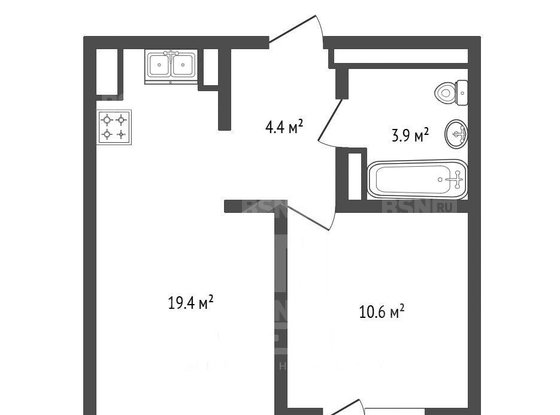 Продажа однокомнатной квартиры - поселок Парголово, Шишкина улица, д.299 