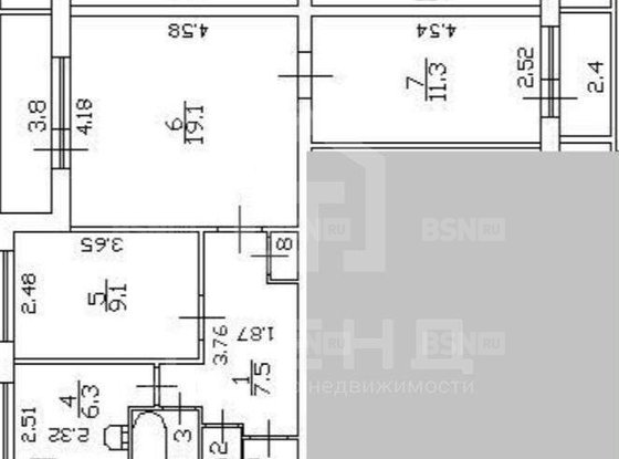 Продажа трехкомнатной квартиры - Купчинская улица, д.9, корп.1 