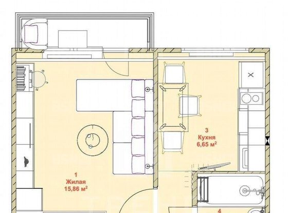 Продажа однокомнатной квартиры - Комендантский проспект, д.27, корп.2 