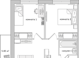 Продажа двухкомнатной квартиры в новостройке - Санкт-Петербург, Парголово, Михайловская дорога 14к1 