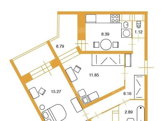 Продажа двухкомнатной квартиры - Туристская улица, д.30, корп.1 
