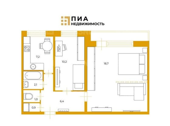 Продажа двухкомнатной квартиры - Ленская улица, д.16, корп.3 литера Б 