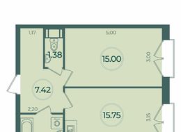 Продажа однокомнатной квартиры в новостройке - г. Санкт-Петербург, Воронежская улица, участок 45 