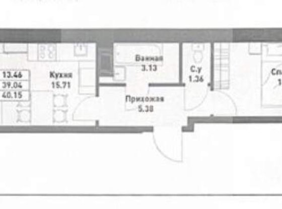 Продажа однокомнатной квартиры - городской поселок имени Свердлова, Западный проезд, д.13/1 