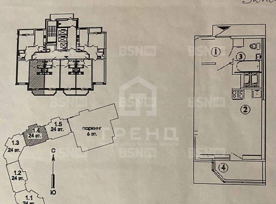 Продажа однокомнатной квартиры - Русановская улица, д.9 