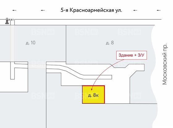 Продажа отдельно стоящего здания - 5-я Красноармейская улица, д.8, литера К 