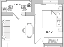 Продажа однокомнатной квартиры в новостройке - Ленинградская область, д. Новосаратовка, переулок Романтиков, дом 3 