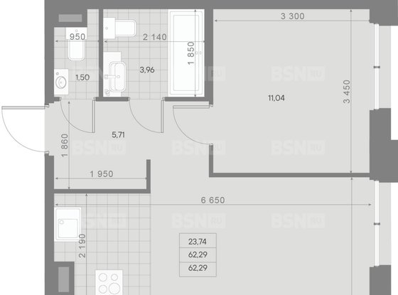 Продажа двухкомнатной квартиры в новостройке - Магнитогорская улица, д.11 