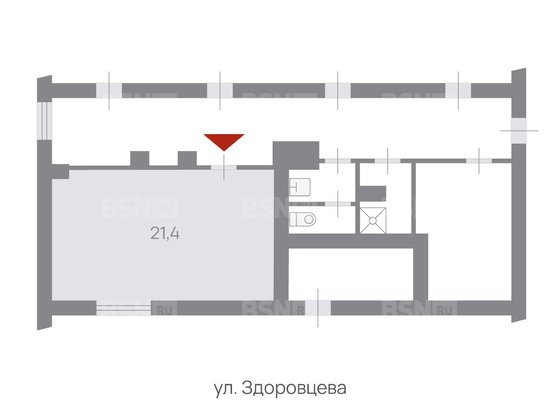 Продажа офиса - Здоровцева улица, д.10, литера А 