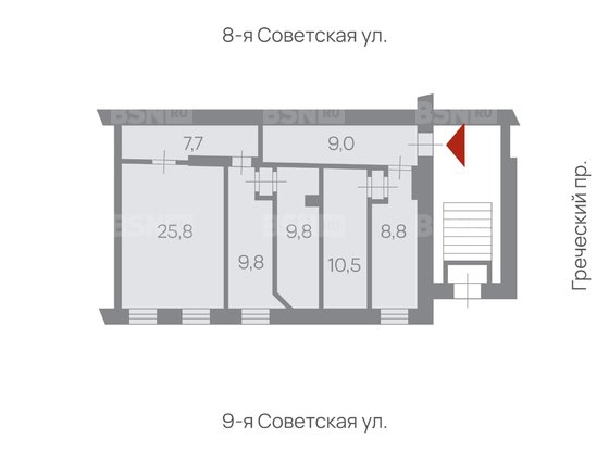 Продажа офиса - Греческий проспект, д.27/2, литера А 