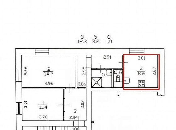 Продажа двухкомнатной квартиры - Московский проспект, д.206, корп.1 