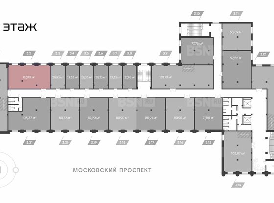 Продажа офиса - Московский проспект, д.114 