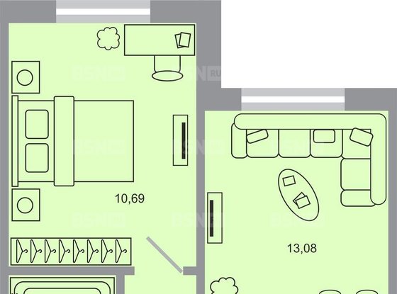 Продажа однокомнатной квартиры в новостройке - Бугры, Тихая улица, д.1 