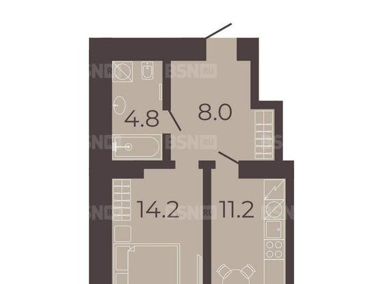 Продажа однокомнатной квартиры - Большая Подьяческая улица, д.1, корп.3 