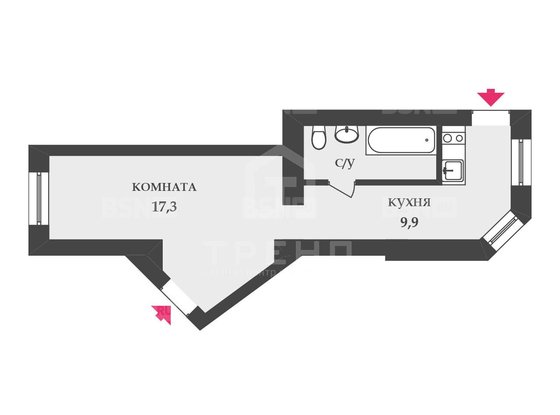 Продажа однокомнатной квартиры - Крюкова канала набережная, д.4 