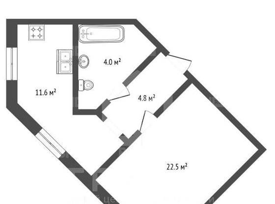 Продажа однокомнатной квартиры - Мебельная улица, д.21, корп.1 