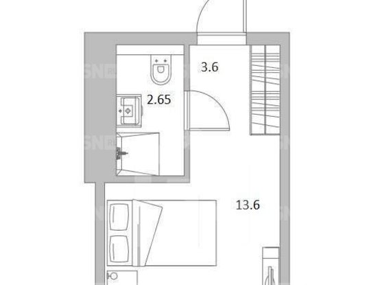 Продажа однокомнатной квартиры - Макарова набережная, д.58 
