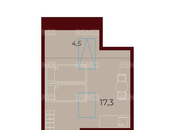 Продажа однокомнатной квартиры - Константина Заслонова улица, д.8, б 