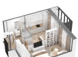 Продажа однокомнатной квартиры в новостройке - г. Санкт-Петербург, 3-я Конная Лахта, участок 9, (северо-восточнее дома 45, литера Д по 3-ей Конной Лахте)
 