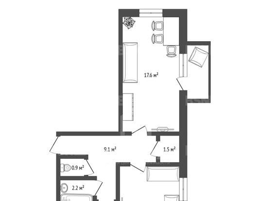 Продажа двухкомнатной квартиры - Северный проспект, д.87, корп.1 