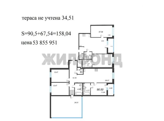 Продажа пятикомнатной квартиры - Белоостровская улица, д.6, корп.2 