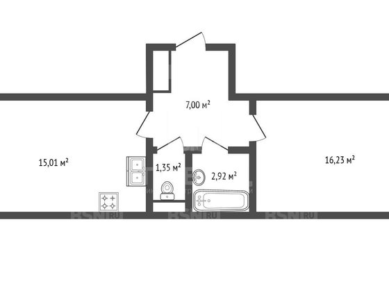 Продажа однокомнатной квартиры - Колпино, Павловская улица, д.63 