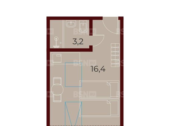 Продажа однокомнатной квартиры - Константина Заслонова улица, д.8, б 