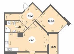 Продажа двухкомнатной квартиры в новостройке - Санкт-Петербург, Ленинский пр., уч. 269 (северо-западнее пересечения ул. Доблести и ул. Маршала Захарова) 