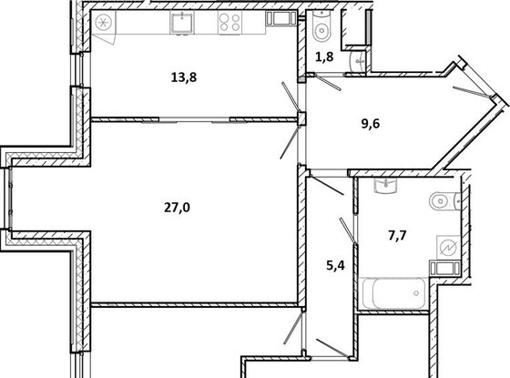 Продажа трехкомнатной квартиры - Рентгена, д.25, стр1 