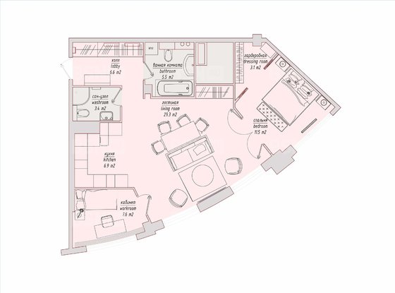 Аренда трехкомнатной квартиры - Пионерская улица, д.50 