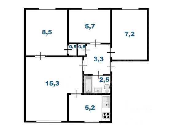 Продажа четырехкомнатной квартиры - Танкиста Хрустицкого улица, д.19 