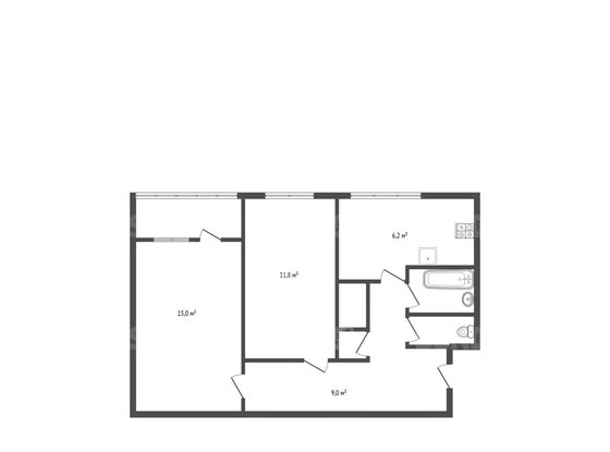 Продажа двухкомнатной квартиры - Генерала Симоняка улица, д.23 