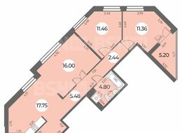 Продажа трехкомнатной квартиры в новостройке - Санкт-Петербург, Ленинский пр., уч. 270 (северо-западнее пересечения ул. Доблести и ул. Маршала Захарова) 
