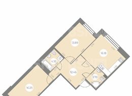 Продажа двухкомнатной квартиры в новостройке - г. Санкт-Петербург, ул. Маршала Захарова, дом 8, строение 1 