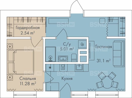 Аренда двухкомнатной квартиры - Аптекарский проспект, д.18 