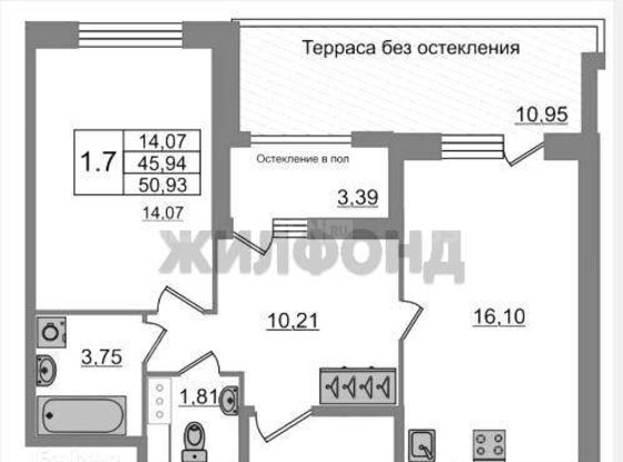 Продажа однокомнатной квартиры - Обуховской Обороны проспект, д.38, литера К 
